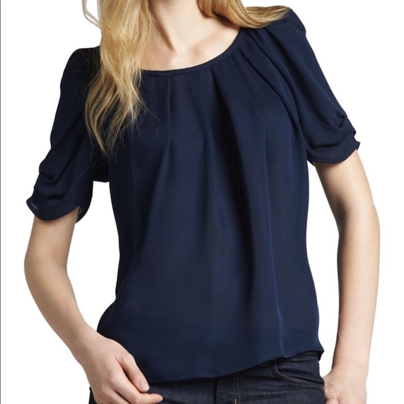 Joie silk Eleanor top in black size large - Picture 3 of 5
